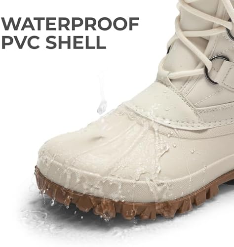 DREAM PAIRS Women's Mid Calf Winter Snow Boots