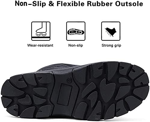 ALEADER Men's Winter Waterproof Insulated Shell Warm Inner Comfortable Outdoor Snow Boots