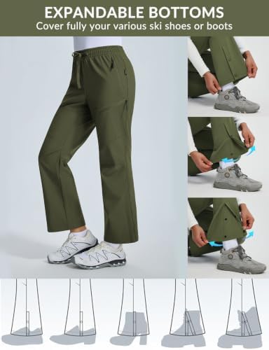 baleaf Women's Snow Ski Pants Fleece Lined Waterproof Hiking