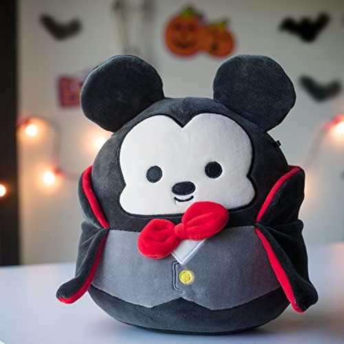 Squishmallows 8" Vampire Mickey Mouse - Official Kellytoy Disney Halloween Plush - Cute Stuffed Animal - Great Gift for Kids