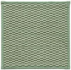 TYUU Small Bathroom Rugs Non Slip Washable Bath Rugs Super Absorbent Bathroom Rug Thin Quick Dry Low Pile Bath Mats, Sage Green 12"x12"