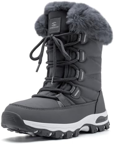 HOBIBEAR Women's Snow Boots Water Resistant Winter Shoes