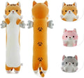 Somao 23.6" Long Cat Plush Pillow with Wings - Super Soft Stuffed Animal for Kids & Adults, Cute Body Pillow for Sleeping, Squishy Cat Plushies Gifts for Girls (Yellow)