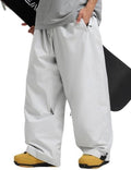 GSOU SNOW Mens Womens Snow Pants Baggy Snowboard Ski Pants 15K Waterproof