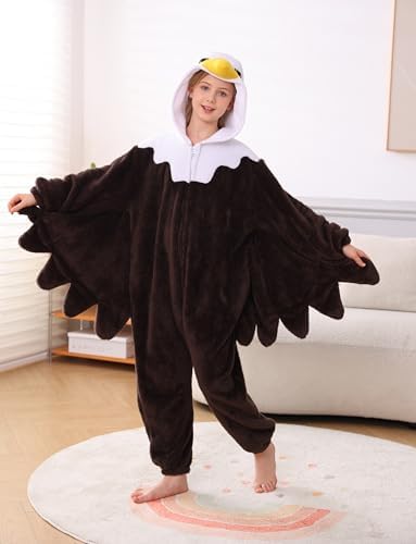 Animal Onesie Pajamas for Kids, Soft Flannel Halloween Cosplay Costume for Boys Girls