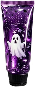 Halloween Ghost Shapes Squishy Cube Stress Balls for Adults, Cute Slow Rising Ghost Squeeze Toy, Halloween Decorations Sensory Fidget Birthday Gift Party Favor(Purple)