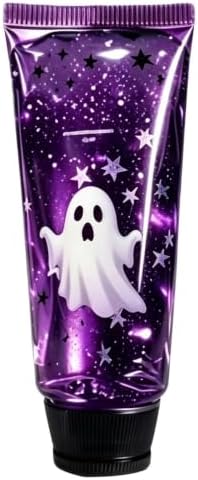 Halloween Ghost Shapes Squishy Cube Stress Balls for Adults, Cute Slow Rising Ghost Squeeze Toy, Halloween Decorations Sensory Fidget Birthday Gift Party Favor(Purple)