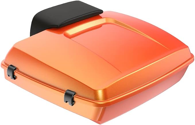 Advanblack Road Glide Tour Trunk Pack Tequila Sunrise Razor Tour Trunk Pack Backrest Pad for '97-'25 Harley Touring Road King Street Glide Electra Glide CVO models