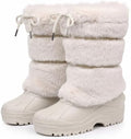 Waterfproof Snow Boots for Women Furry Fuzzy Faux Fur Duck Boots