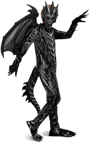 Spooktacular Creations Halloween Kid Dragon Costume, Boys Dragon Wings, Tail and Mask Set for Halloween Dress Up