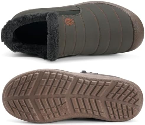 Eagsouni Womens Mens Snow Boots Winter Slip On Shoes