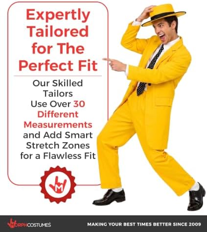 fun shack Yellow Suit Costume Men, Zoot Suit, Halloween Costumes for Men