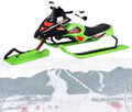 NYANS Ski Bikes, Outdoor Children's Snowmobiles with Brakes, ice Cars, Dog sleds for Adults, ice Climbing, Snow Shovels, Skis Green
