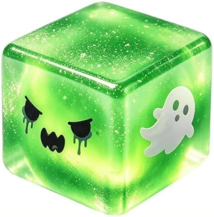 Halloween Ghost Squishy Toy, Cute White Ghost Squeeze Toy, Soft Slow Rising Squishy, Halloween, Spooky Gift & Halloween Decor(Green)