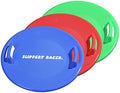 Slippery Racer Heavy-Duty Cold Resistant Downhill Pro Adults and Kids Plastic Outdoor Winter Saucer Disc Snow Sled with Handles
