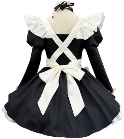 Gothic Maid Dress Women French Maid Cosplay Costume