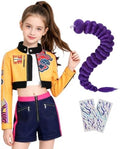 Pop Star Costume Kids Girls Fantasy Stage Outfit Halloween Costumes Set