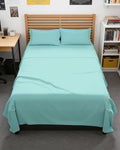 Full XL Sheets - 4 Piece Full XL Sheet Set - Cool & Breathable - Spa Blue
