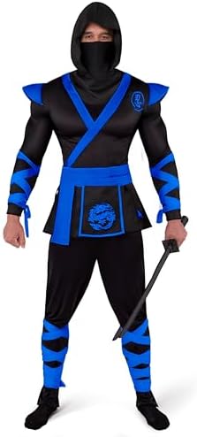 Spooktacular Creations Men Ninja Costume, Halloween Costume Adult Ninja for Halloween Cosplay Party