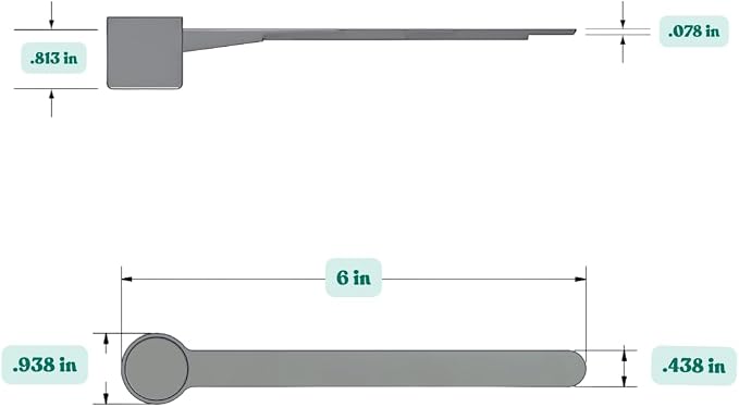 6.5 mL (6.5 CC) Long Handle Plastic Measuring Spoon for Coffee, Protein Powder, Pet Food, Spices, Grains, Dry Goods – Food-Grade BPA-Free (Pack of 10)