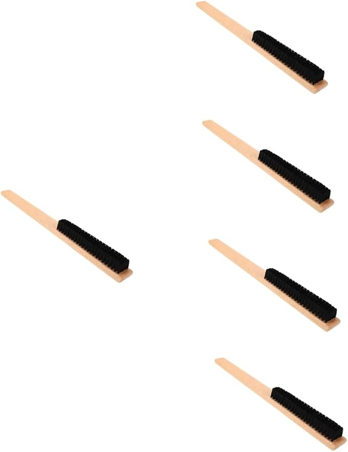 BESPORTBLE 5pcs Clothing Bristles Cleaning Brush Wood Handle Gentle Lint Removal Tool for Coats and Blankets Practical Laundry Essential for Home Use