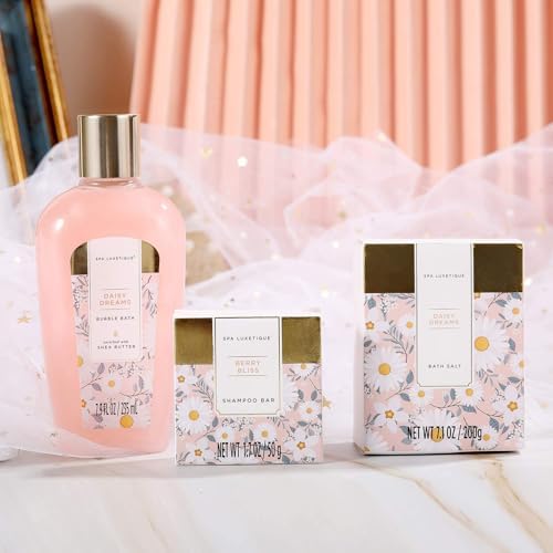 Spa Luxetique Daisy Dream 15pc Spa Gift Baskets Gifts for Women