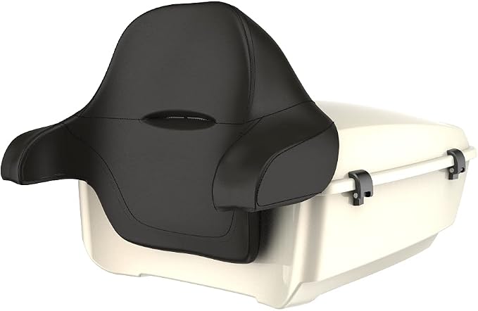 Advanblack Road Glide Tour Trunk Pack Morocco Gold Pearl King Tour Trunk Pack Luggage +Wrap-Around Backrest Pad for '97-'25 Harley Touring Road King Street Glide Electra Glide CVO models