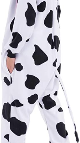 Spooktacular Creations Halloween Dalmatian Dragon Cow Costume, Animal Costume Hooded Jumpsuit for Halloween Cosplay Party