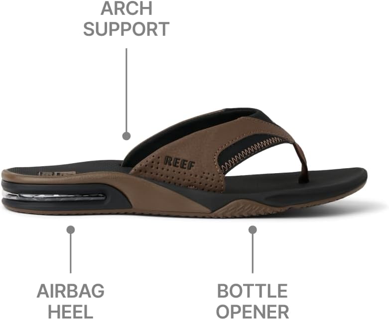 REEF Men's Fanning Bottle Opener Flip Flops
