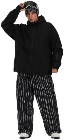 GSOU SNOW Mens Womens Snow Pants Baggy Snowboard Ski Pants 15K Waterproof