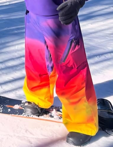 GSOU SNOW Womens Mens Snowboard Pants Baggy Snow Ski Pants for Snowsports