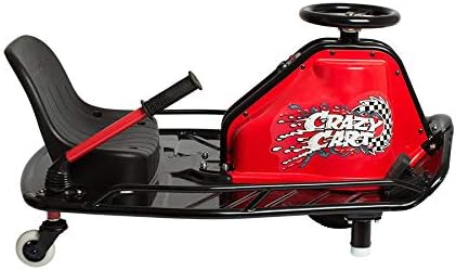 Razor Crazy Cart Sport - 24V Electric Drifting Go Kart, Variable Speed, Up to 12 mph, Up To 40 Minutes of Continuous Use, Drift Bar for Controlled Drifts, Ages 9+