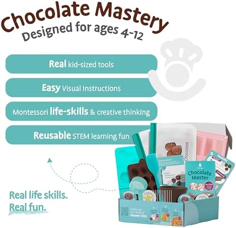 Tovla Jr. Kids Chocolate Making Kit | Real Reusable Candy Tools | Ages 6-12