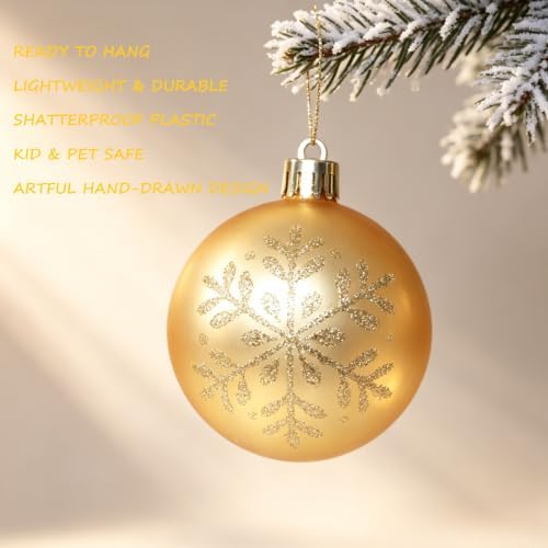 HipTree 116ct 1.18-6.5"Copper Gold Christmas Tree Ornaments Decorations Set