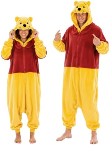 Funziez! Adult Onesie Halloween Costume Animal Dinosaur Shark Unisex Plush One Piece Cosplay Suit for Adults, Men and Women