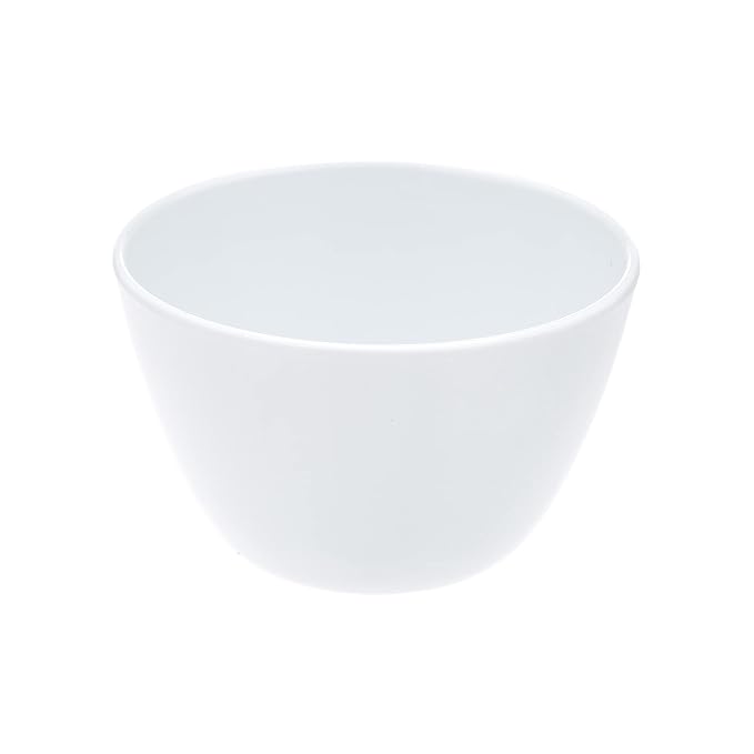 Amazon Basics Melamine Small Bowls for Sauces, Dessert, Round Serving Bowls, BPA Free, Dishwasher Safe, 8 oz, White, 6-Piece Set