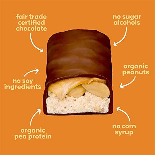 UNREAL Dark Chocolate Caramel Peanut Nougat Bars | 70% Organic Ingredients, Fair Trade, Non-GMO | No Corn Syrup, Sugar Alcohols, Soy | 6 Bags
