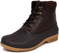 LONDON FOG Aspen Winter Boots for Men Waterproof Snow - Insulated Duck Mens Snow Boots or Rain Boots, Black Tan or Brown, Size 7 to 15 Medium and Extra Wide Widths