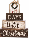Christmas Countdown Decorations Indoor, Christmas Table Decor for Home