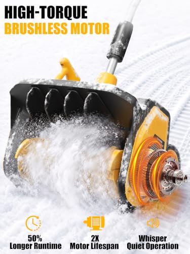 18'' Cordless Snow Shovel Compatible with DeWalt 20V MAX Battery, Tool Only