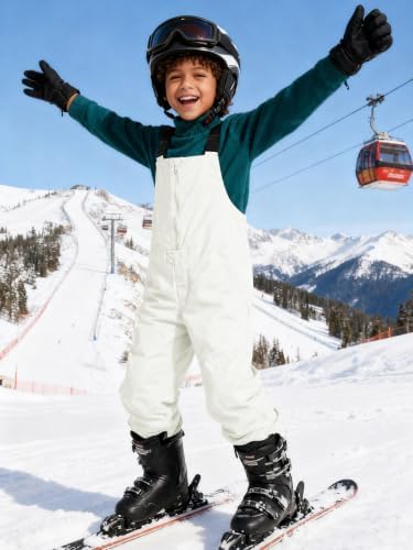 Haloumoning Boys Snow Bibs Kids Ski Pants 5-14 Years