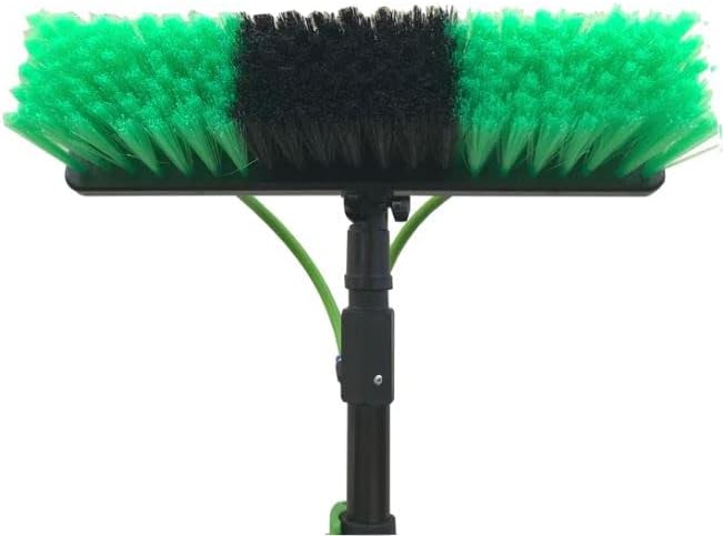 30 Feet Solar Panel Cleaning Brush & Pole Window Cleaner Window Cleaning Solution (Glass, Solar Panel, etc.) Professional Tool Water Fed Pole Kit Scrubber Brush w/Spray Washer & Squeegee
