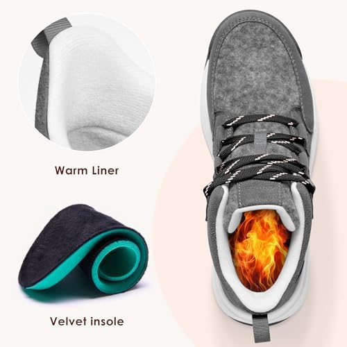 AIRHAS Women's Winter Warm Snow Boots for Women Comfortable Water-Resistant Womens Ankle Boots Fashion Booties