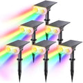 Linkind Halloween Solar Lights Outdoor Spotlight Waterproof RGB 6 Pack
