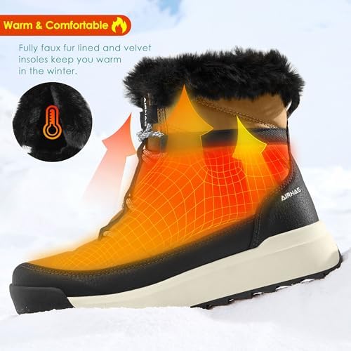 AIRHAS Women's Warm Snow Boots Cold Weather Winter Boots
