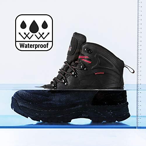 NORTIV 8 Men's Waterproof Hiking Winter Snow Boots