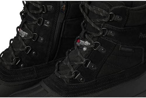 Propet Womens Cortland Snow Casual Boots Low Heel 1-2" - Black