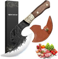 ROCOCO Viking Cleaver Knife Birthday - Full Tang Kitchen Axe Gift Men