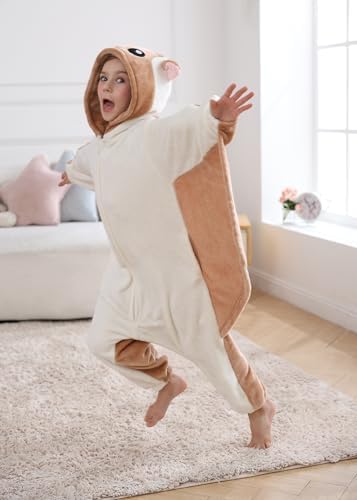 Animal Onesie Pajamas for Kids, Soft Flannel Halloween Cosplay Costume for Boys Girls