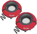 Bradley Snow Tubes with 50" Heavy Duty Cover | 2 Pack Inflatable Sledding Tubes